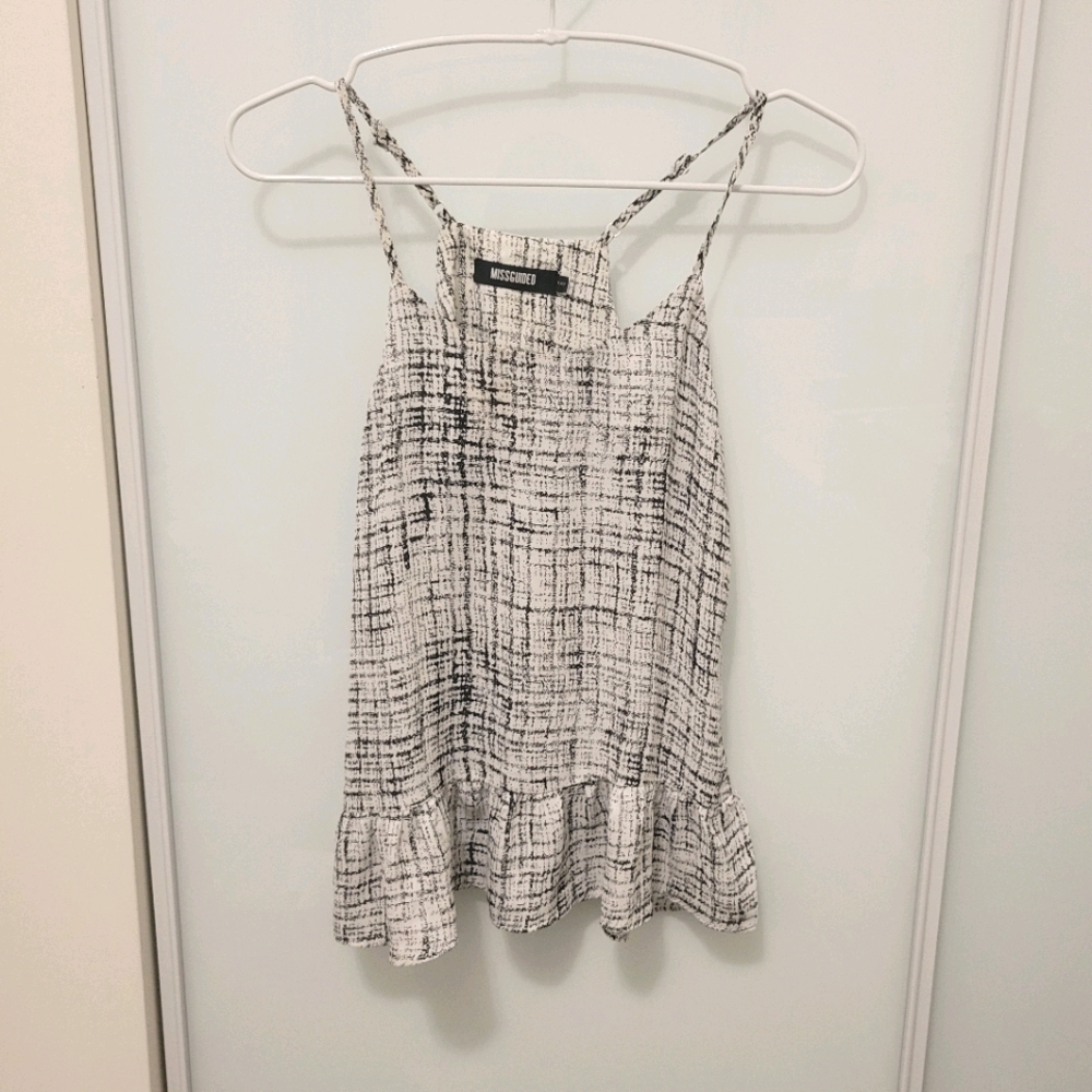 MISSGUIDED patterned peplum blouse (6)